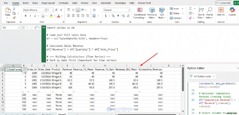 高度な分析のロックを解除:Excel の Python でデータ分析を強化 