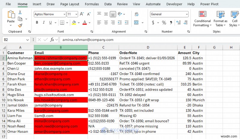Excel でのマスター正規表現:パワー ユーザー向けの短期集中コース 