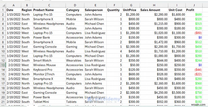 レポート作成時間を数時間短縮する Excel の 7 つの機能
