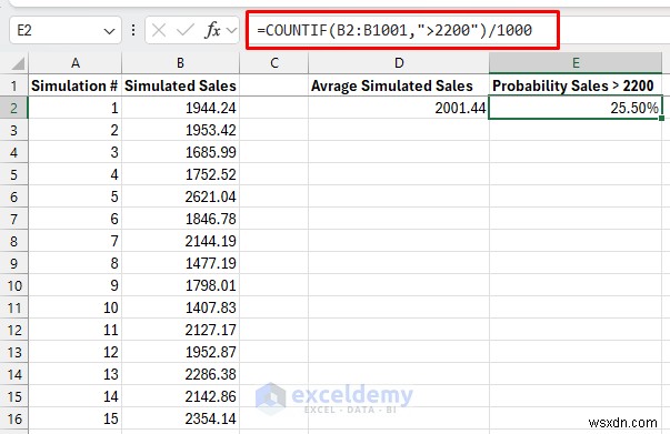 Excel シミュレーション:コイン投げから天気予報まで