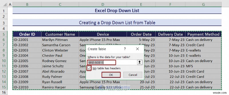 マスター Excel ドロップダウン リスト:作成、編集、削除、フィルター、保護 