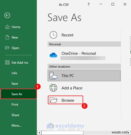 Excel データを DOC、PDF、CSV、XML、および vCard 形式に簡単にエクスポート 