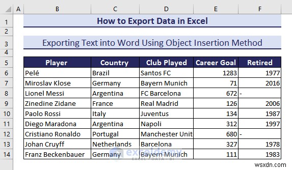 Excel データを DOC、PDF、CSV、XML、および vCard 形式に簡単にエクスポート 