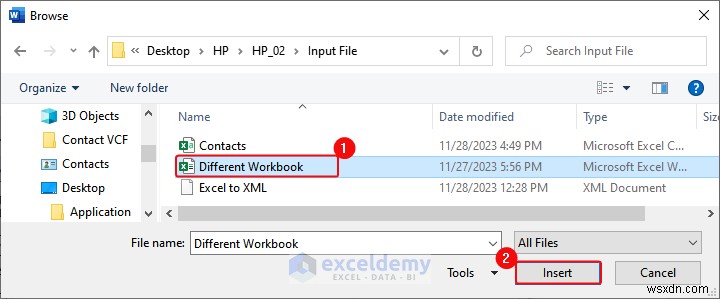 Excel データを DOC、PDF、CSV、XML、および vCard 形式に簡単にエクスポート 