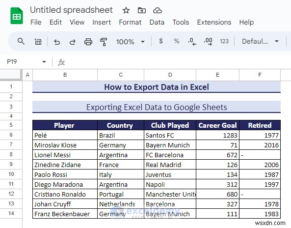 Excel データを DOC、PDF、CSV、XML、および vCard 形式に簡単にエクスポート 