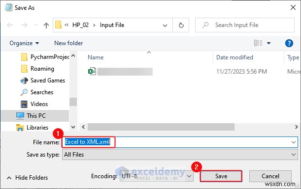 Excel データを DOC、PDF、CSV、XML、および vCard 形式に簡単にエクスポート 