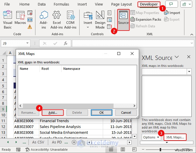 Excel データを DOC、PDF、CSV、XML、および vCard 形式に簡単にエクスポート 
