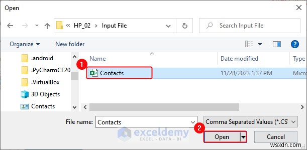 Excel データを DOC、PDF、CSV、XML、および vCard 形式に簡単にエクスポート 