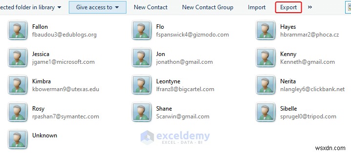 Excel データを DOC、PDF、CSV、XML、および vCard 形式に簡単にエクスポート 