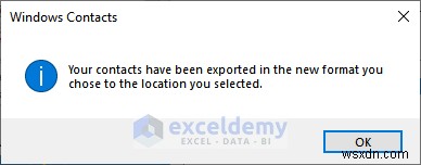 Excel データを DOC、PDF、CSV、XML、および vCard 形式に簡単にエクスポート 