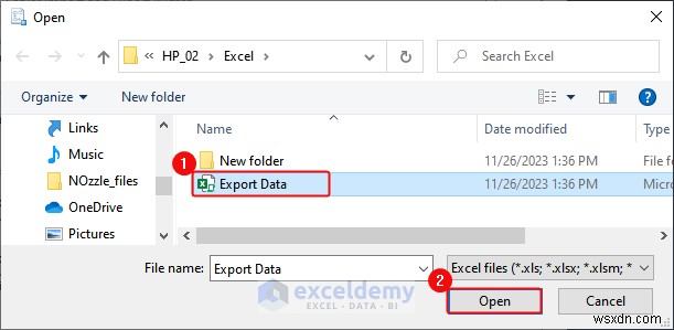 Excel データを DOC、PDF、CSV、XML、および vCard 形式に簡単にエクスポート 