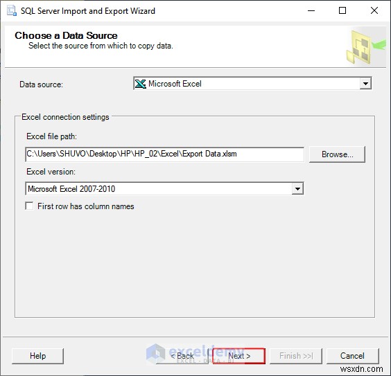 Excel データを DOC、PDF、CSV、XML、および vCard 形式に簡単にエクスポート 
