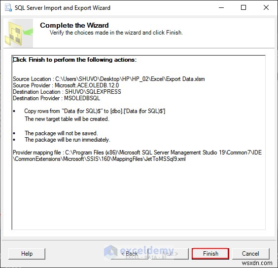 Excel データを DOC、PDF、CSV、XML、および vCard 形式に簡単にエクスポート 
