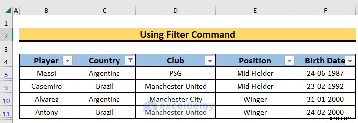 Excel フィルタリングのマスター:自動フィルタと高度なフィルタ 