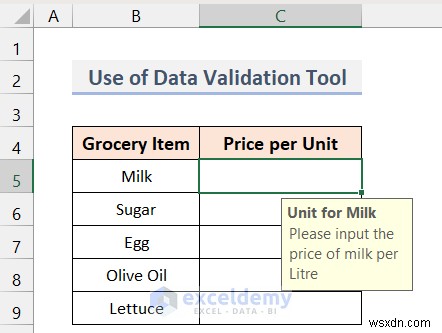 Excel でセル ツールチップを追加:ユーザー ガイダンスを向上させる 3 つの簡単な方法 