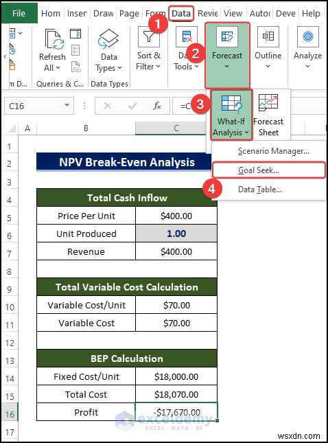 Excel で NPV 損益分岐点分析をマスターする:クイック、ステップバイステップ ガイド