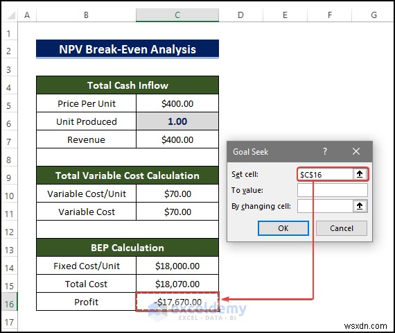 Excel で NPV 損益分岐点分析をマスターする:クイック、ステップバイステップ ガイド