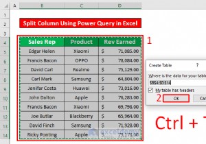 Power Query を使用して Excel 列を分割する:実証済みの 5 つの簡単な方法 