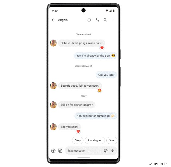 最新の Google メッセージ アップデートをご覧ください:斬新なデザイン、新機能、強化された RCS