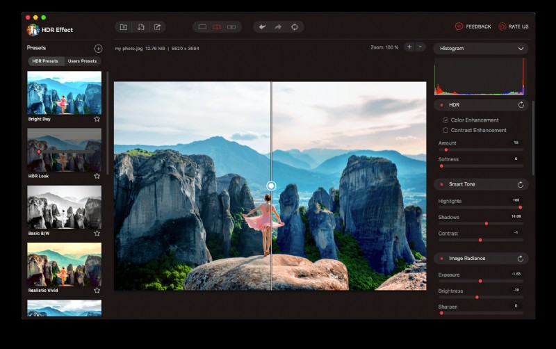 プロフェッショナルな HDR 編集で Mac の写真をワンランクアップ 