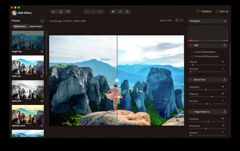 プロフェッショナルな HDR 編集で Mac の写真をワンランクアップ 
