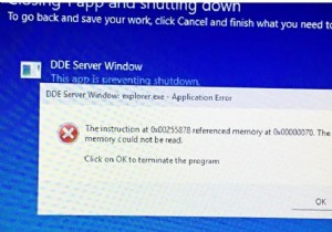 クイックフィックス:Windows での DDE サーバー ウィンドウのシャットダウン エラーを解決する 