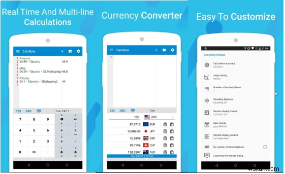 Android 向けトップの高度な電卓アプリ – 生産性と精度を向上 