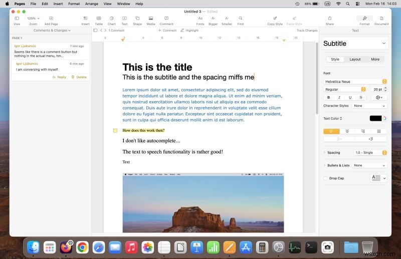 Apple Pages レビュー:ユーザーフレンドリーだが時には混乱を招く Mac 用 Office スイート 