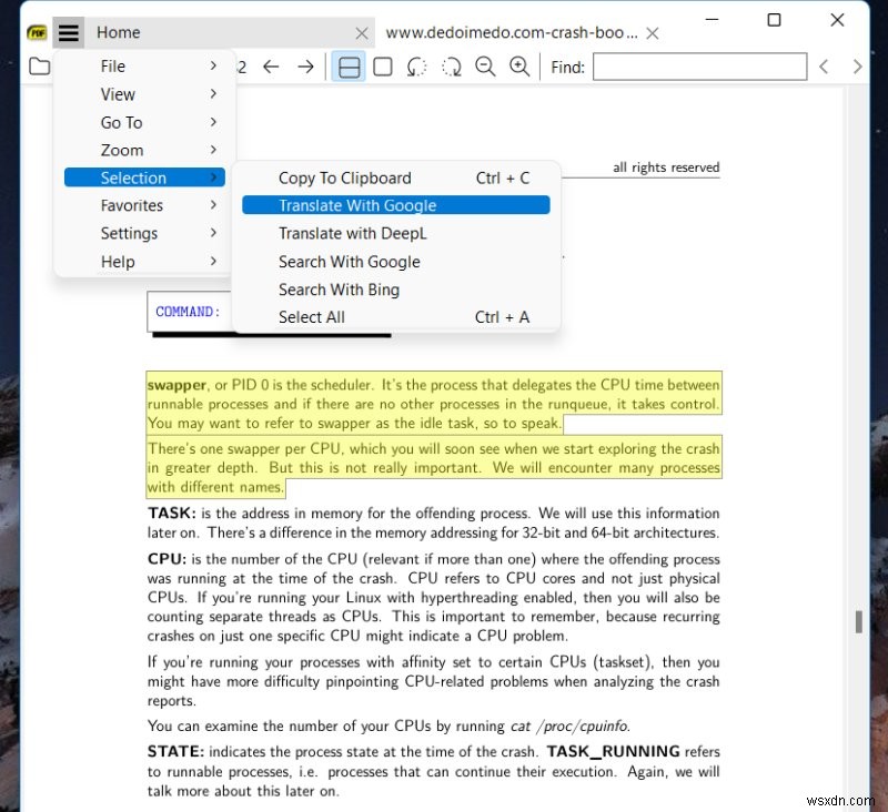 Sumatra PDF:現代ユーザーのためのスピード、エレガントさ、効率性 