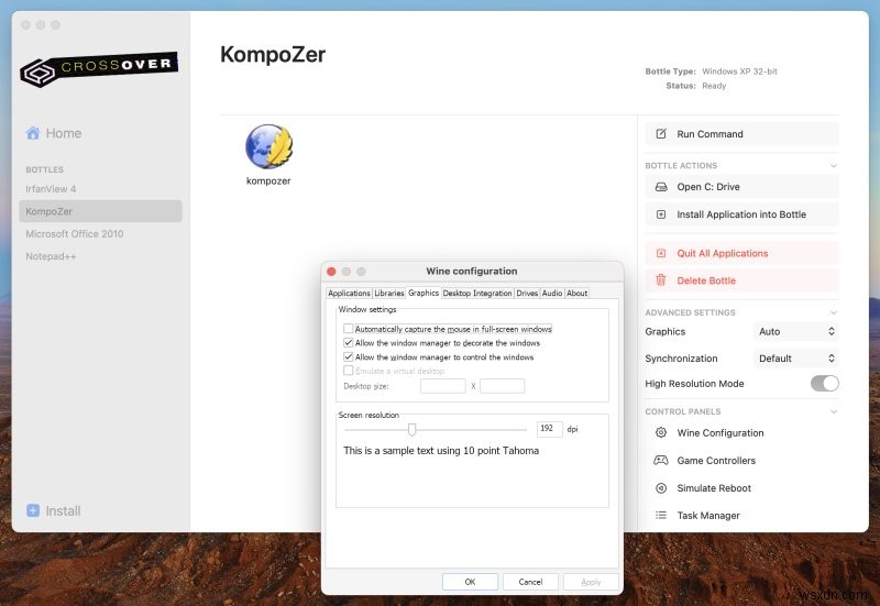 CodeWeavers CrossOver for Mac:macOS 上でのシームレスな Windows アプリ エクスペリエンス 