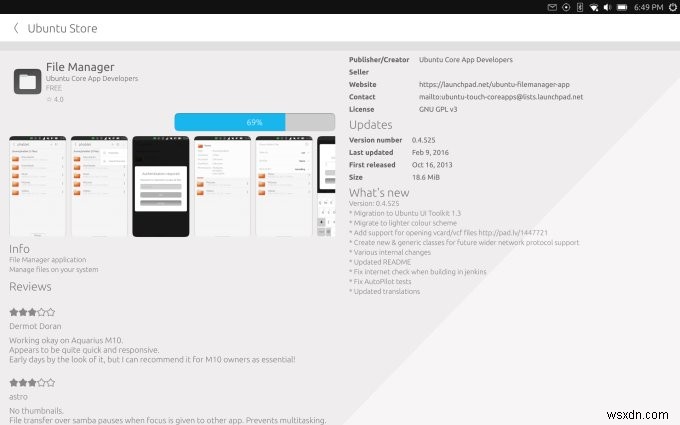 BQ Aquaris M10 Ubuntu Edition タブレットのレビュー:パフォーマンスと機能 