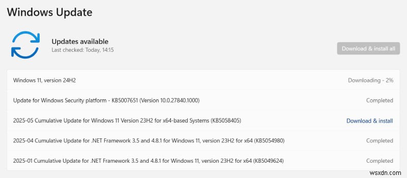 Windows 11 24H2 Update:パフォーマンスのレビューと一般的な問題 