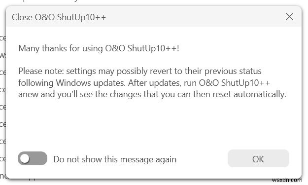 O&O ShutUp10++ および AppBuster:包括的な Windows 11 デトックス ソフトウェア 