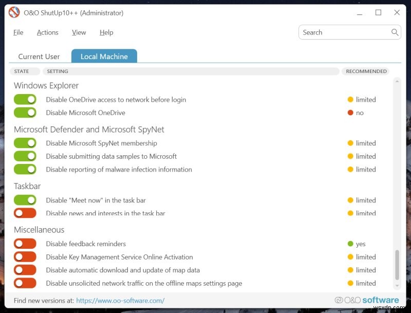 O&O ShutUp10++ および AppBuster:包括的な Windows 11 デトックス ソフトウェア 