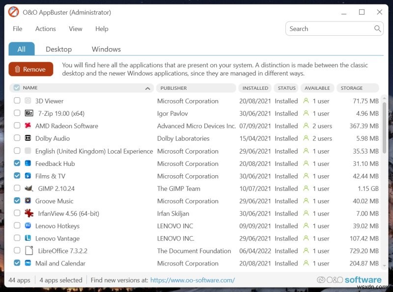 O&O ShutUp10++ および AppBuster:包括的な Windows 11 デトックス ソフトウェア 