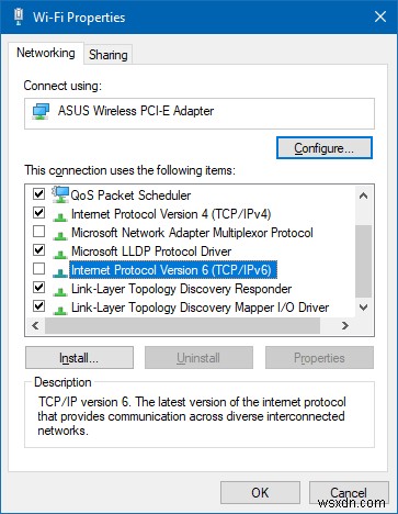 ワイヤレス アダプターが Windows で有線として表示される – IPv6 接続の問題について 